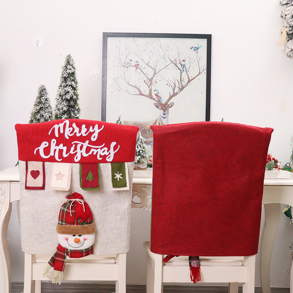 Christmas Three-dimensional Doll Chair Cover