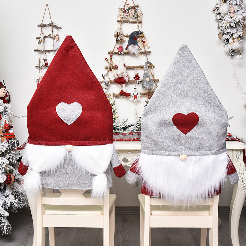 New Christmas Restaurant Decoration Supplies Chair Cover Fabric