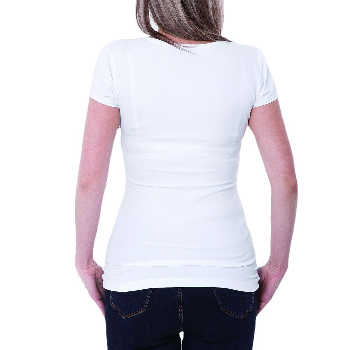 Women's Fashionable And Versatile Printed Short-sleeved Bottoming Shirt Top
