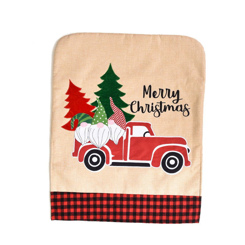 New Christmas Restaurant Decoration Supplies Chair Cover Fabric