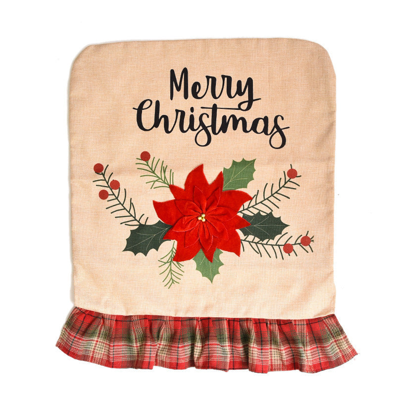 New Christmas Restaurant Decoration Supplies Chair Cover Fabric
